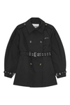 Ganni Heavy Twill Midi Trench Coat