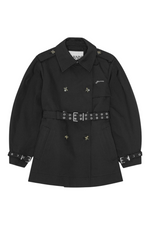Ganni Heavy Twill Midi Trench Coat