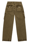 Ganni Washed Cotton Twill Pants