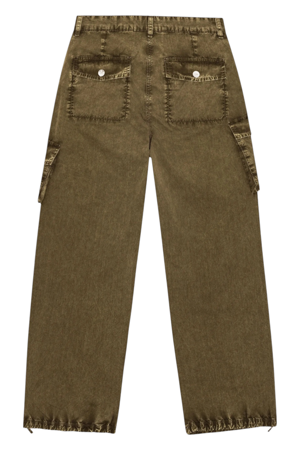 Ganni Washed Cotton Twill Pants