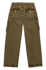 Ganni Washed Cotton Twill Pants