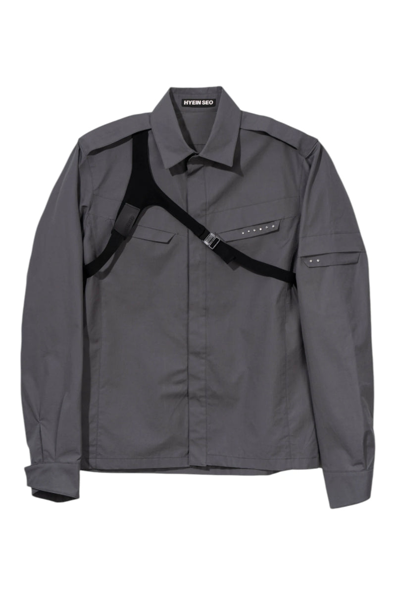 Hyein Seo Biker Shirt With Shoulder Strap