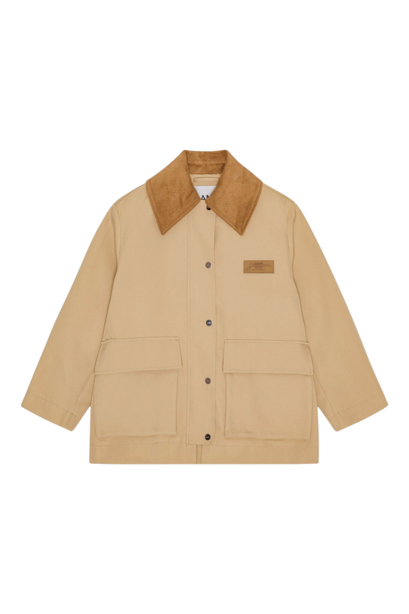 Ganni Heavy Twill Midi Jacket