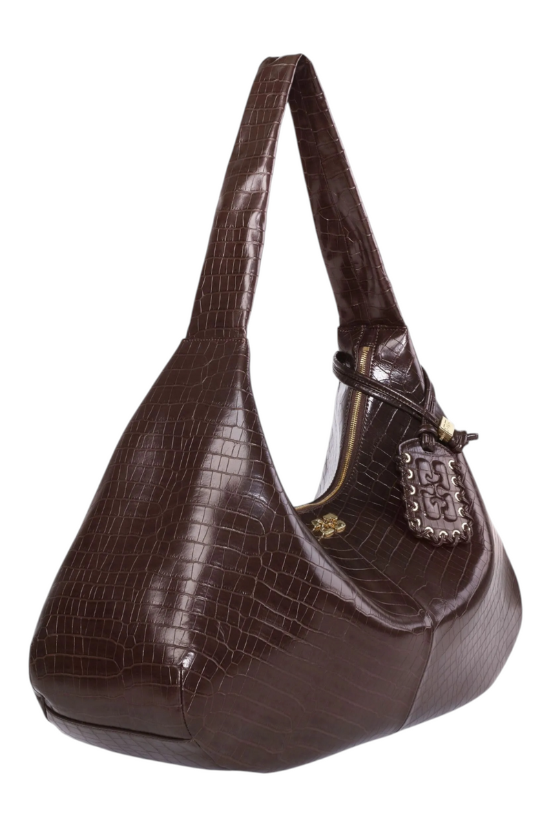 Ganni Bou Bag Hobo XXL Croco