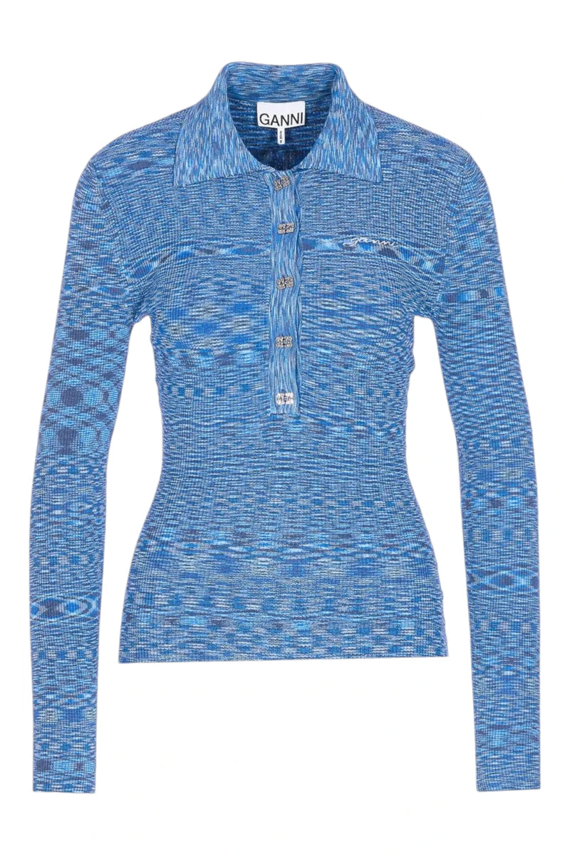 Ganni Spacedyed Polo