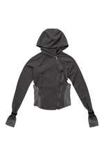 Hyein Seo Hooded Asymmetric Zip Top