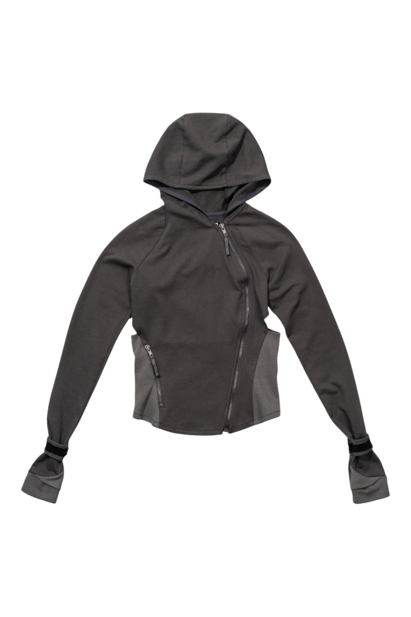 Hyein Seo Hooded Asymmetric Zip Top