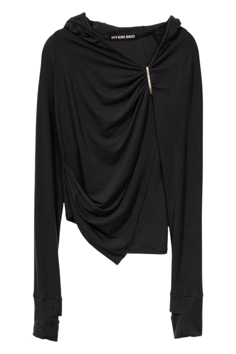 Hyein Seo Hooded Shirring Top