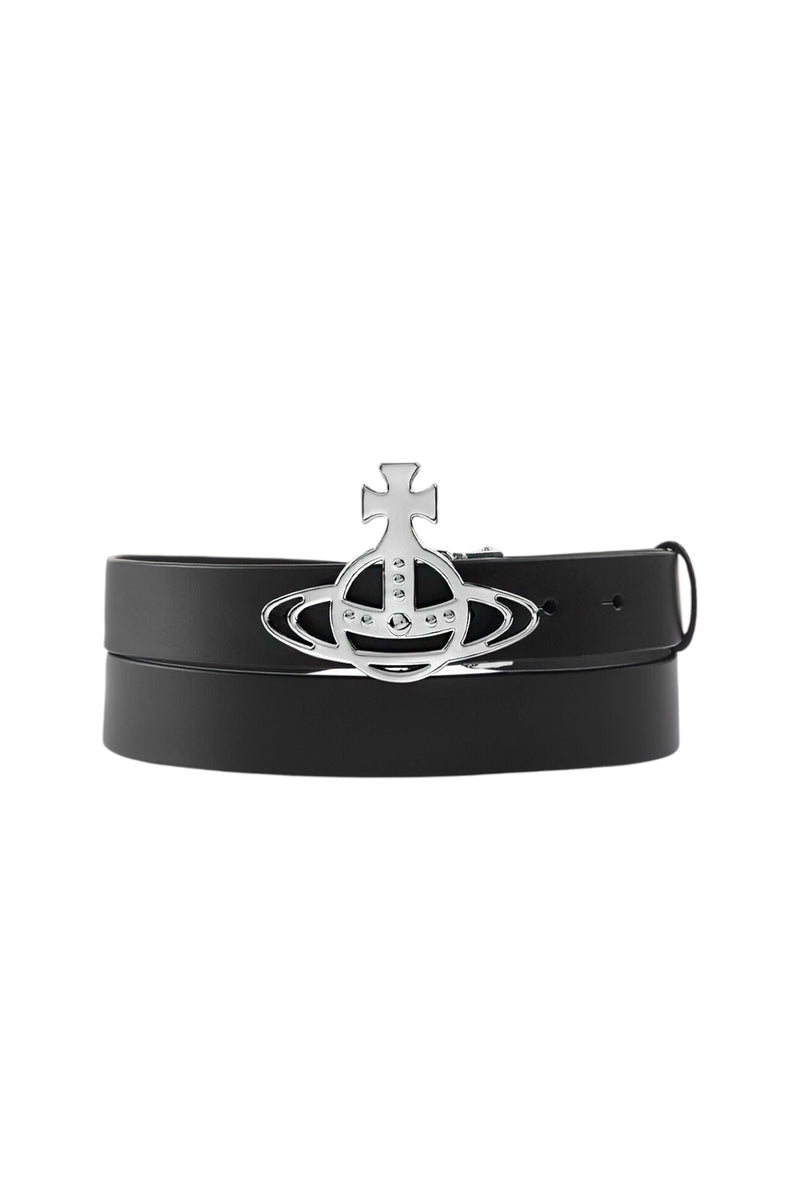 Vivienne Westwood Orb Buckle Belt Silver