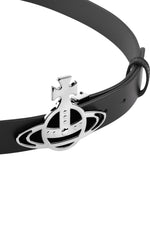 Vivienne Westwood Orb Buckle Belt Silver