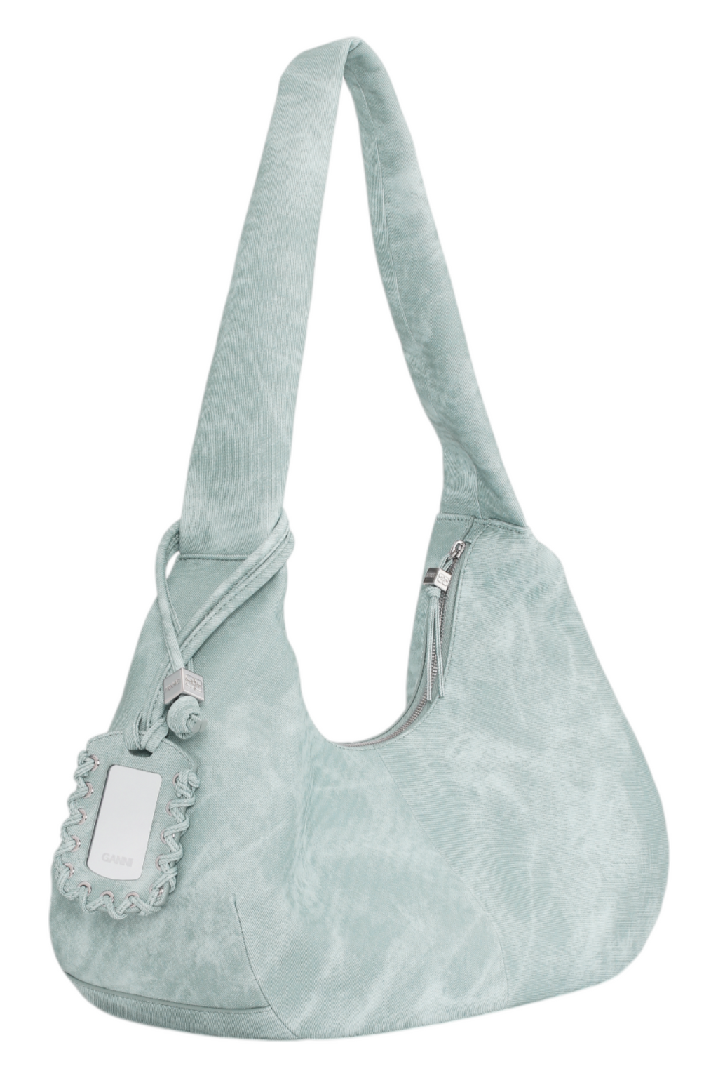 Ganni Bou Bag Hobo Medium Bleached