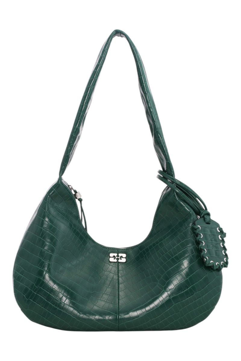 Ganni Bou Bag Hobo Medium Croco