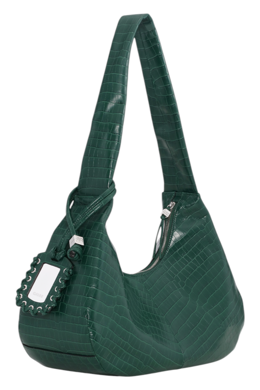Ganni Bou Bag Hobo Medium Croco
