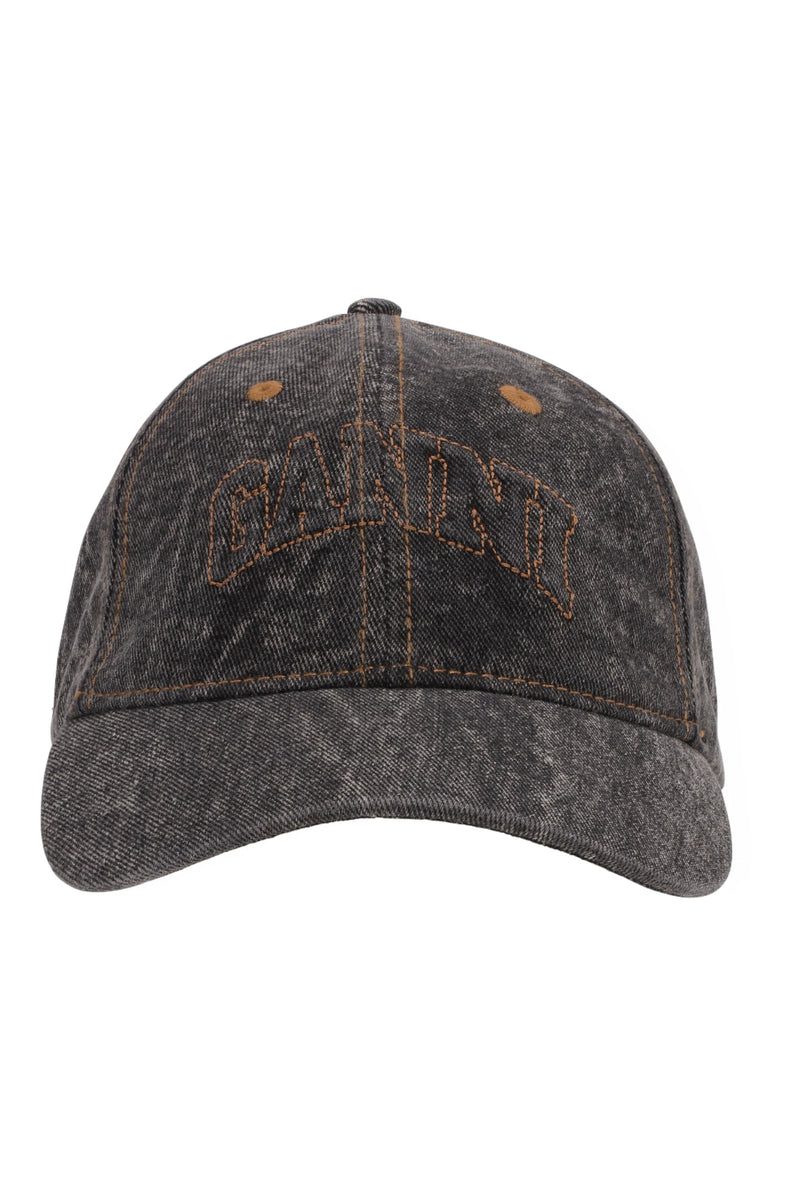 Ganni Denim Cotton Washed Cap