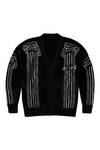 Aries Oversized Chenille Column Knit Cardigan