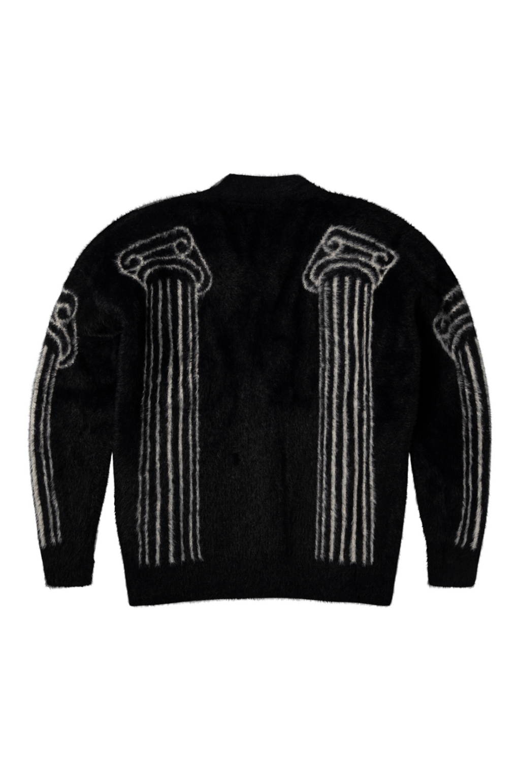 Aries Oversized Chenille Column Knit Cardigan