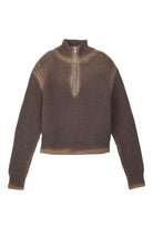 Camperlab Washed-Seam Ribbed Half-Zip Knit