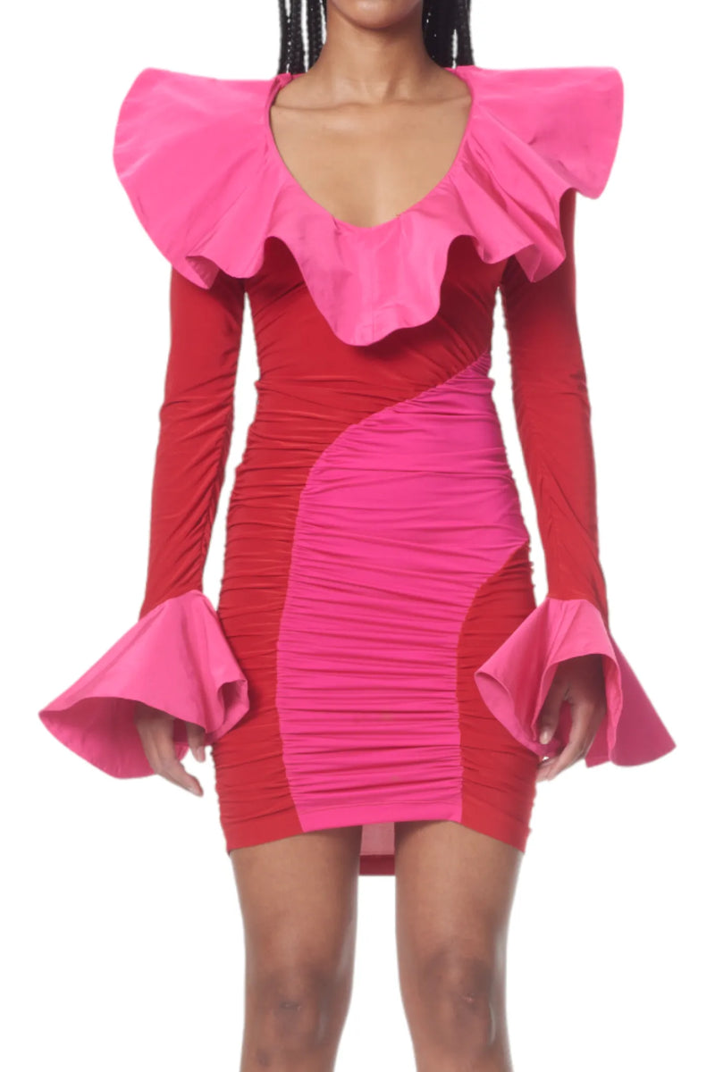 Ahluwalia Rosie Ruffle Dress