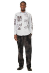 Aries Graphic Overprinted Oxford Shirt
