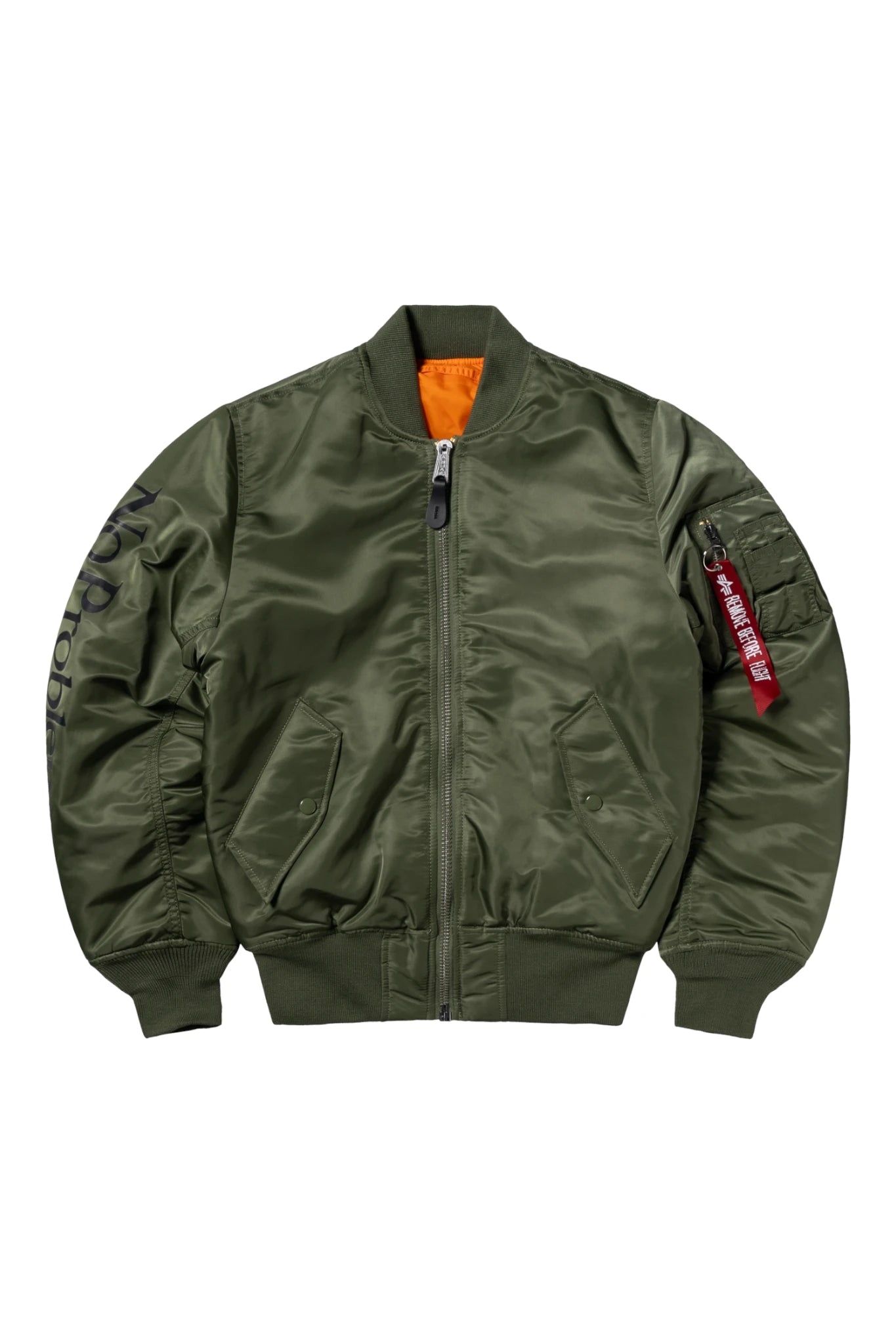 Aries No Problemo X Alpha Industries No War MA-1 Jacket