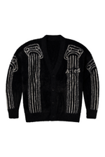 Aries Oversized Chenille Column Knit Cardigan