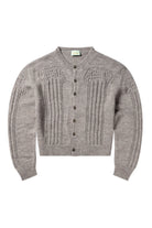 Aries Pointelle Column Cardigan