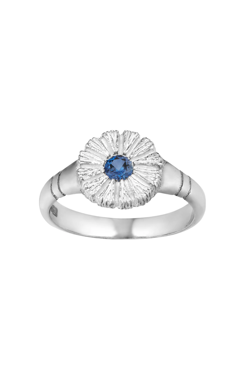 Bleue Burnham Flower Press Ring