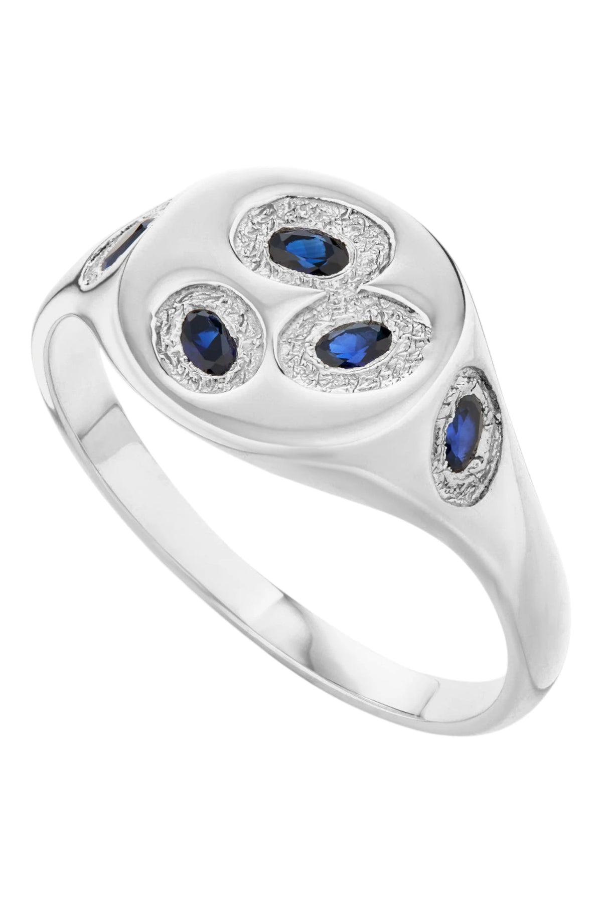 Bleue Burnham Mini Oval Chloroplast Signet