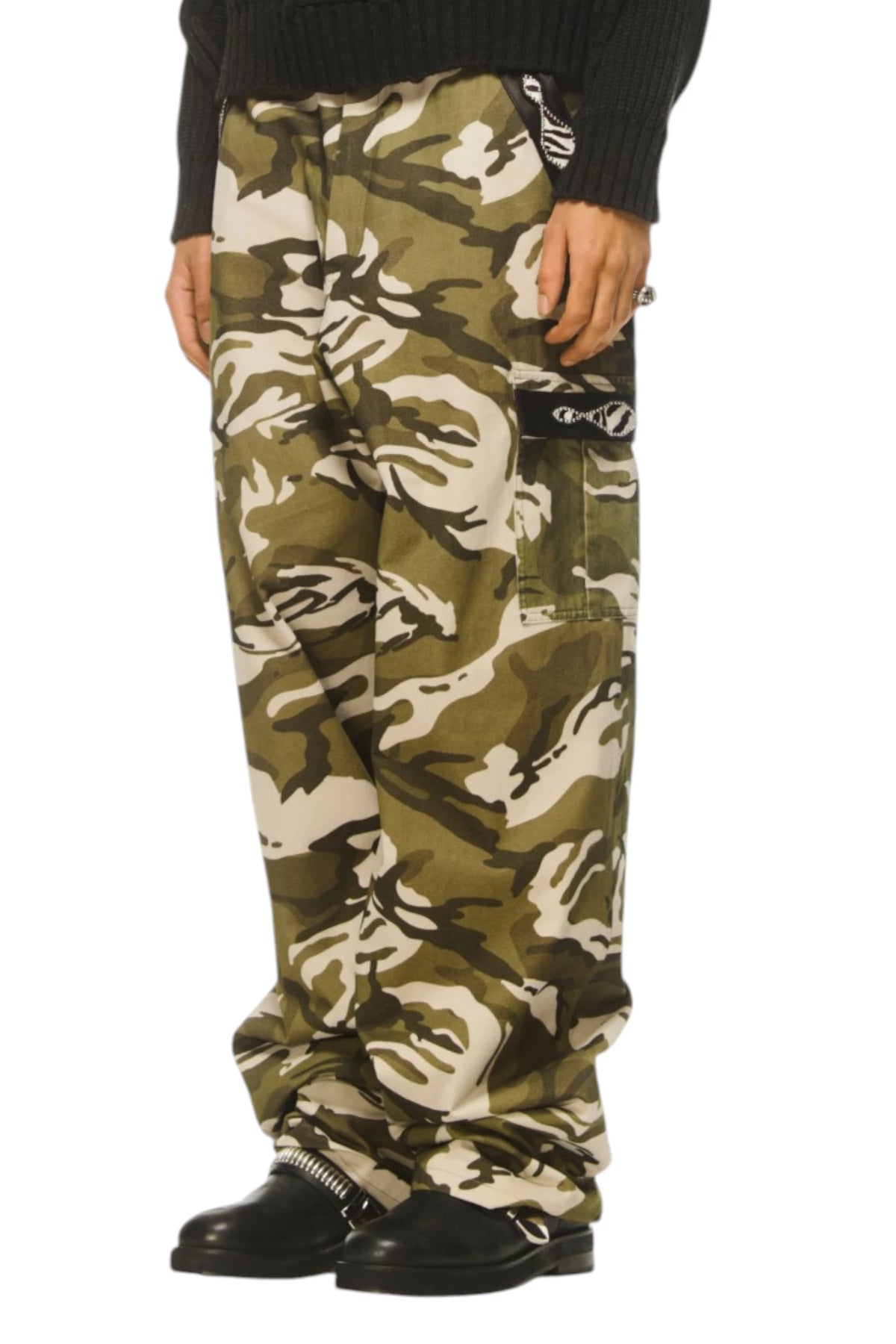 Bluemarble Camo Studded Cargo Pants