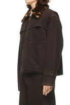 Bluemarble Furry Collar Workwear Jacket