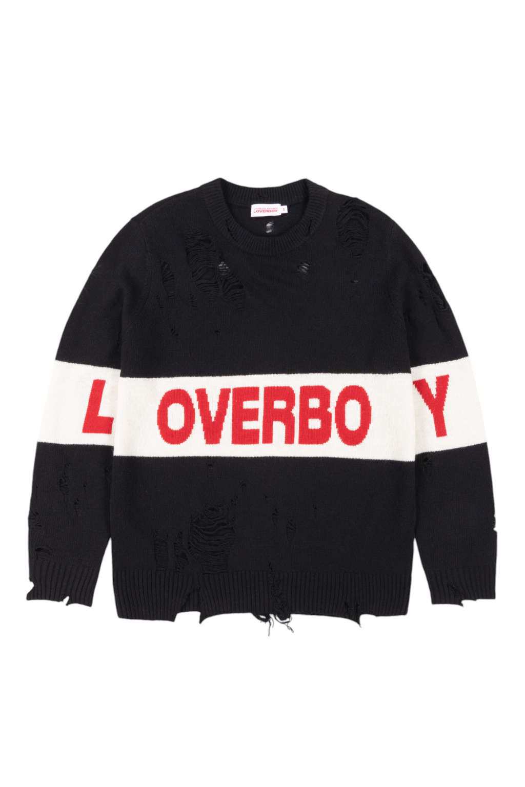 Charles Jeffrey Loverboy Distressed Loverboy Logo Jumper