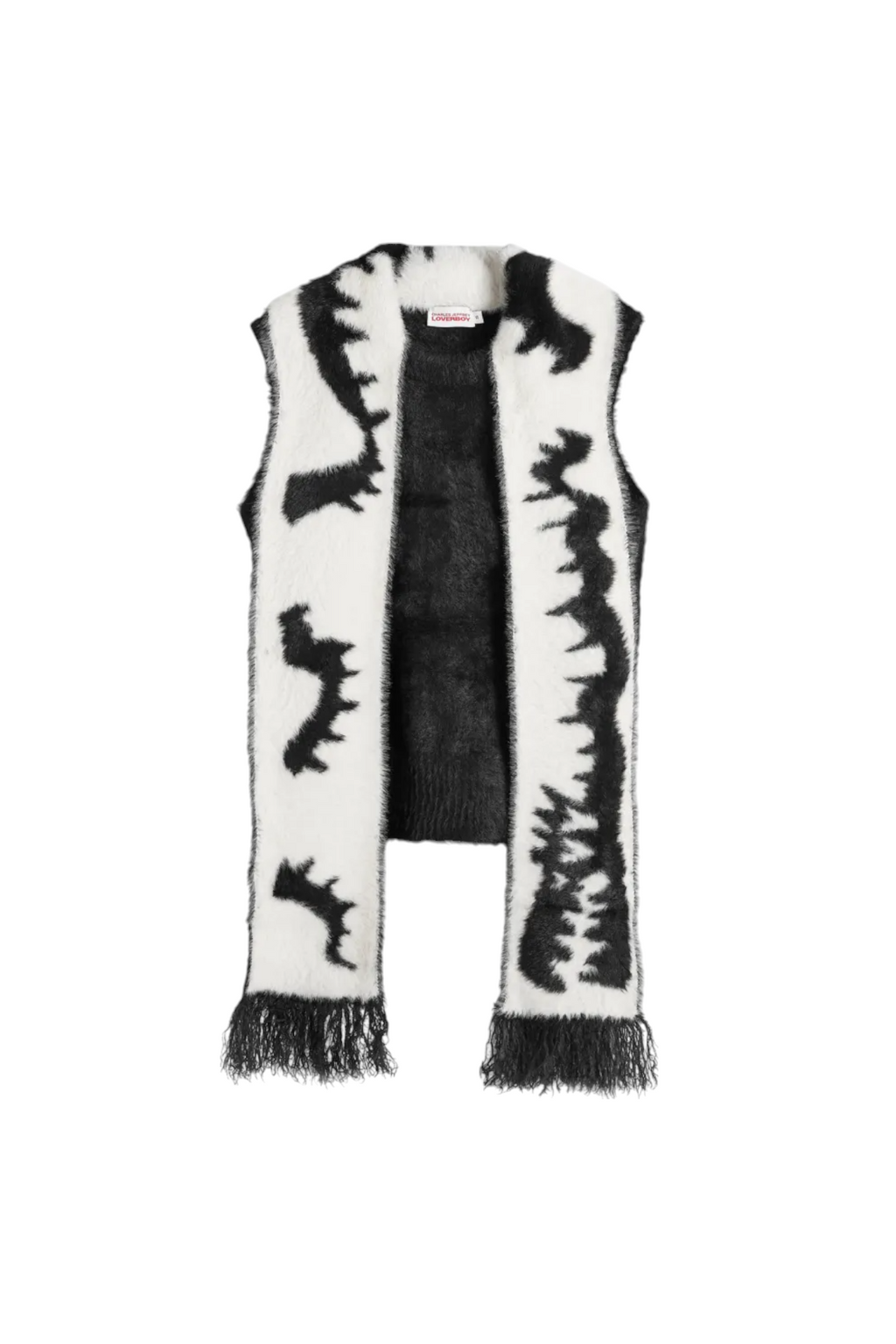 Charles Jeffrey Loverboy Fluffy Scarf Vest