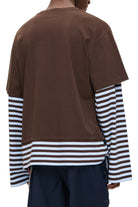 Charles Jeffrey Loverboy Long Sleeve 2-In-1 Tee With Knit Patch