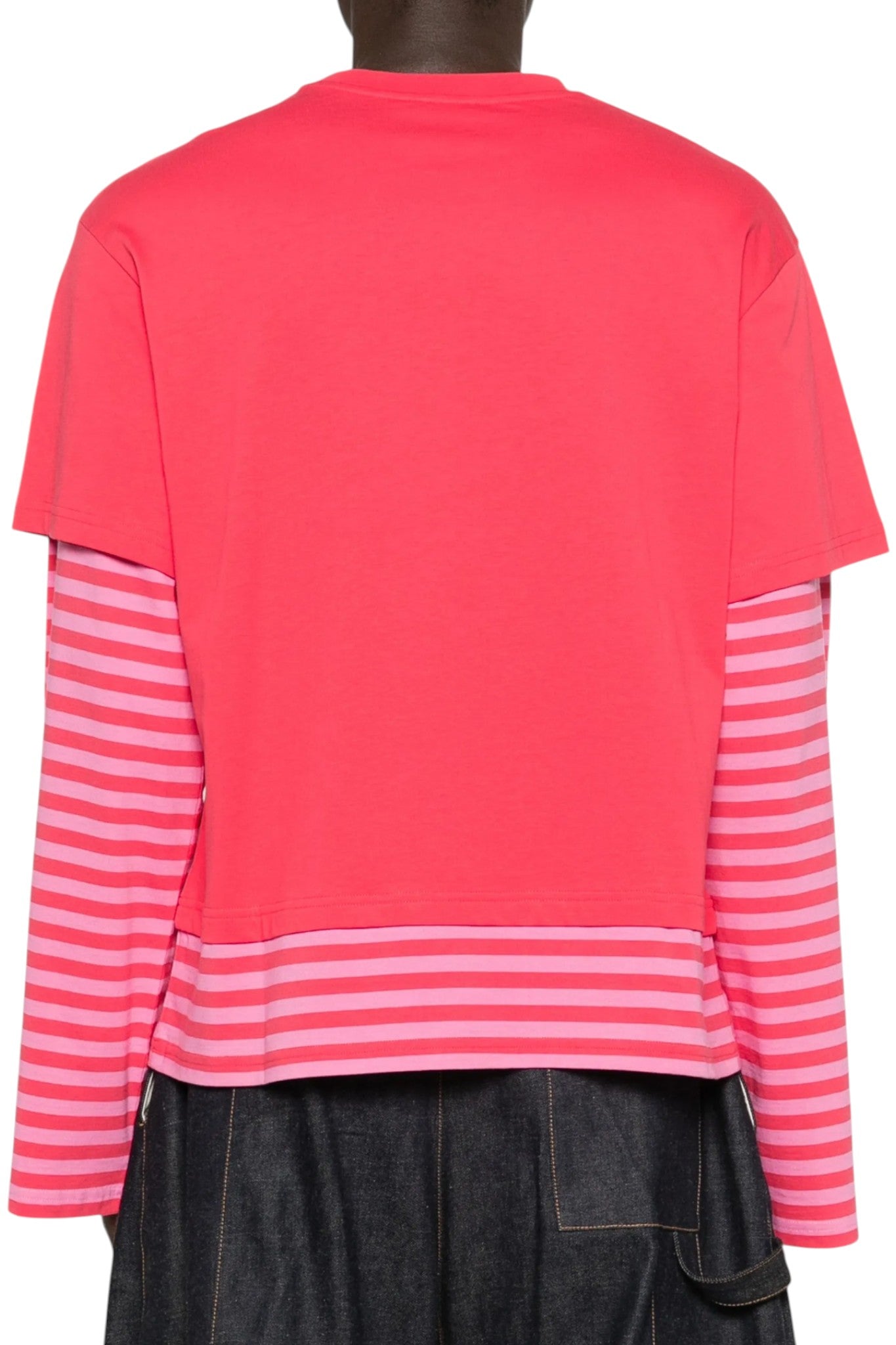Charles Jeffrey Loverboy Long Sleeve 2-In-1 Tee With Knit Patch