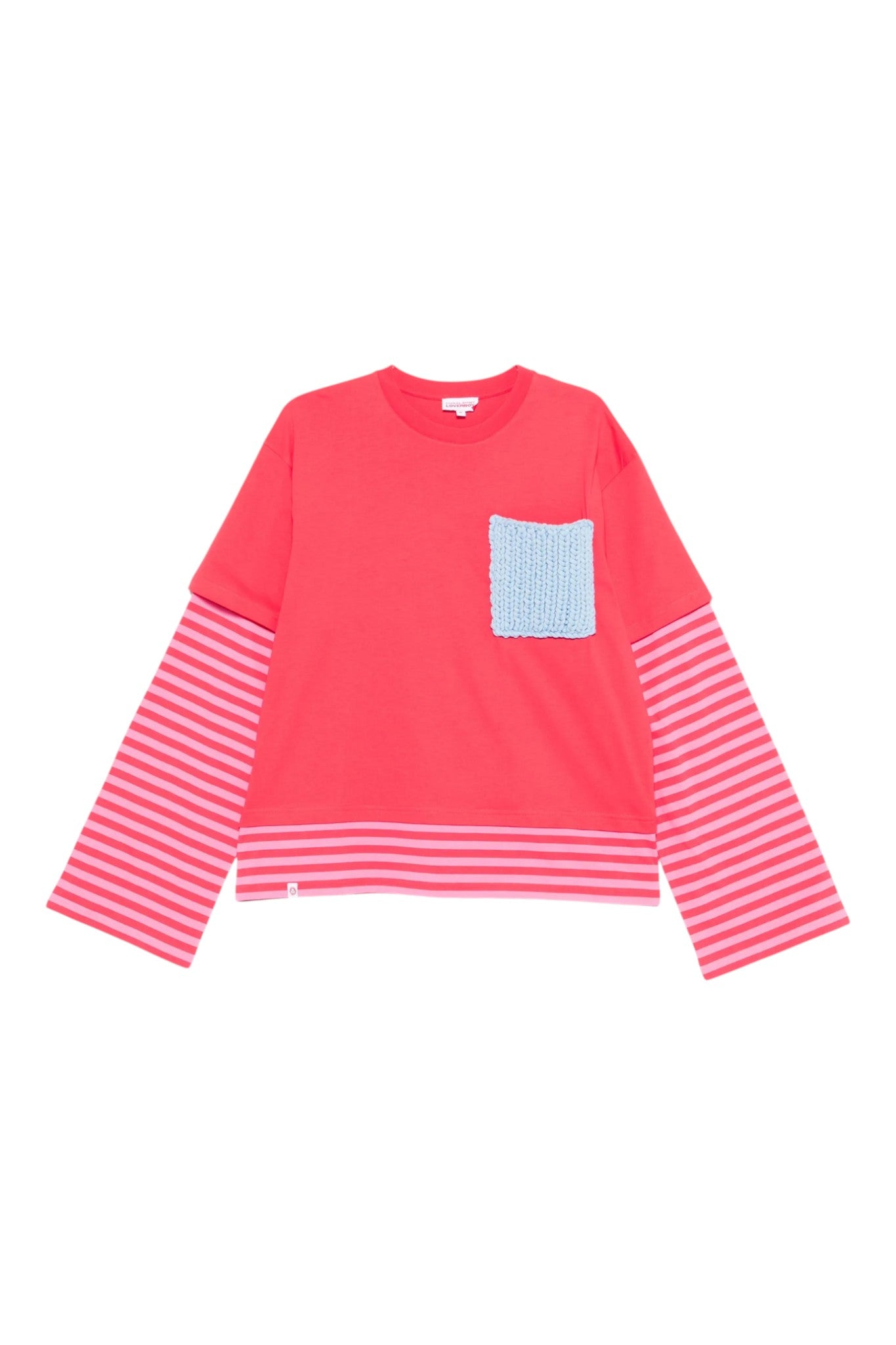 Charles Jeffrey Loverboy Long Sleeve 2-In-1 Tee With Knit Patch