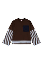 Charles Jeffrey Loverboy Long Sleeve 2-In-1 Tee With Knit Patch