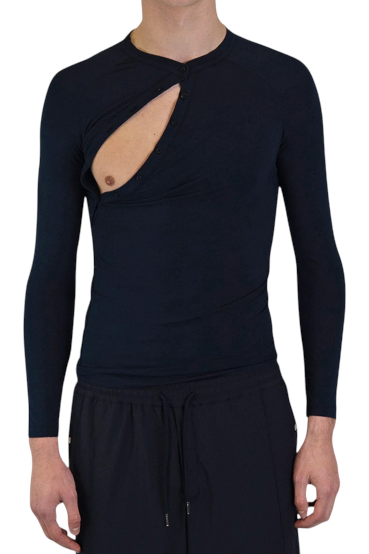 Saul Nash Asymmetric Henley Ls Jersey
