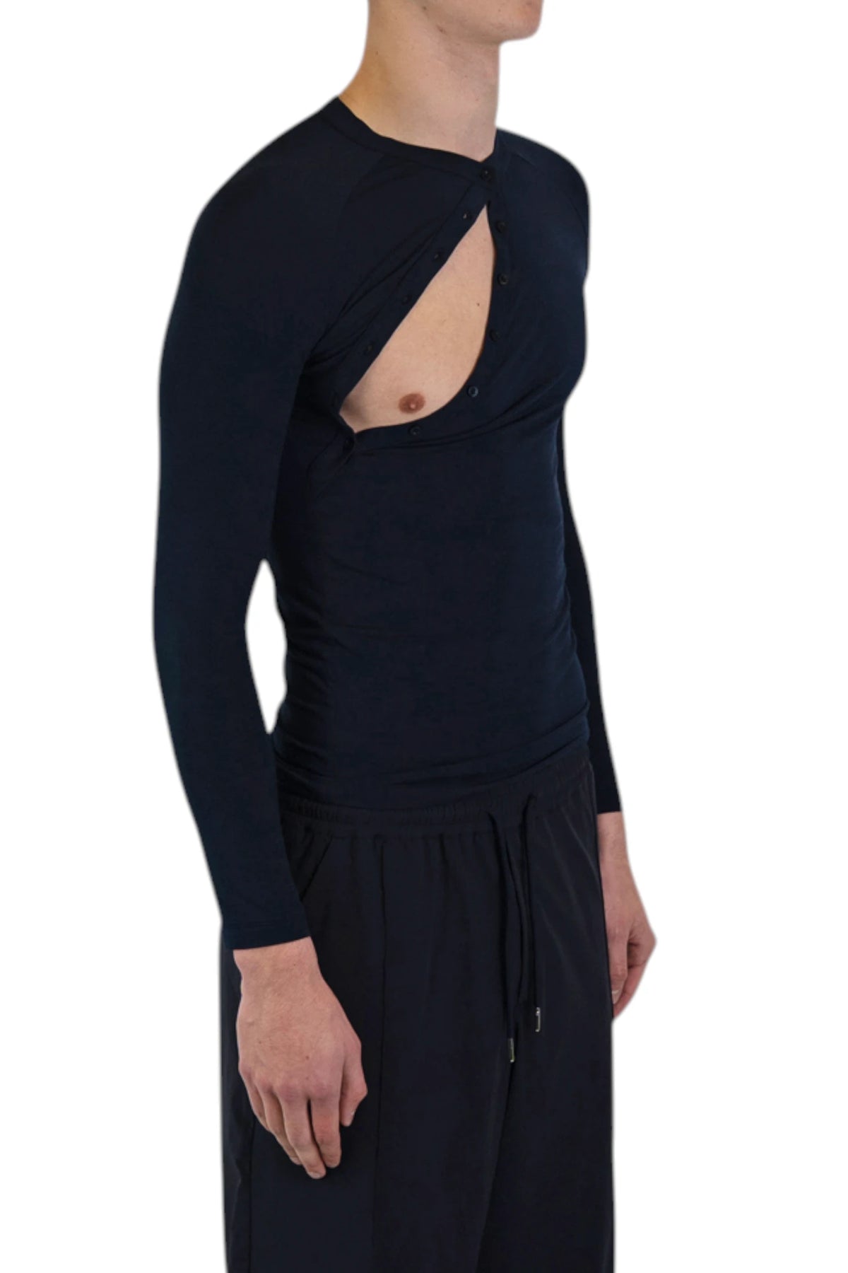 Saul Nash Asymmetric Henley Ls Jersey