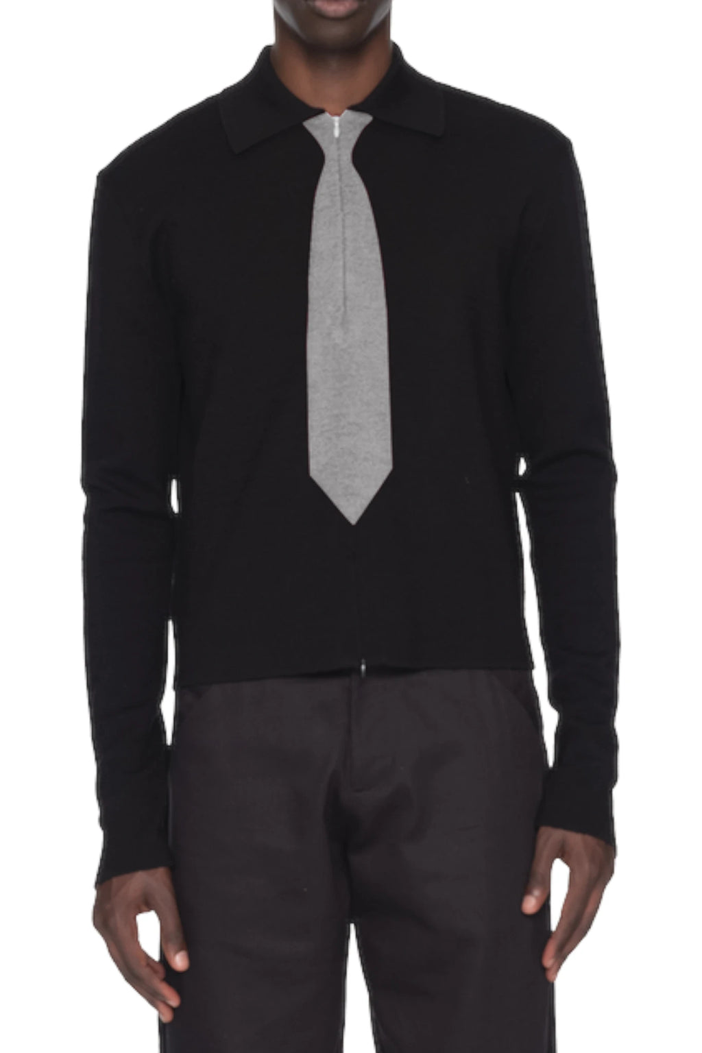 Spencer Badu Knit Tie Shirt