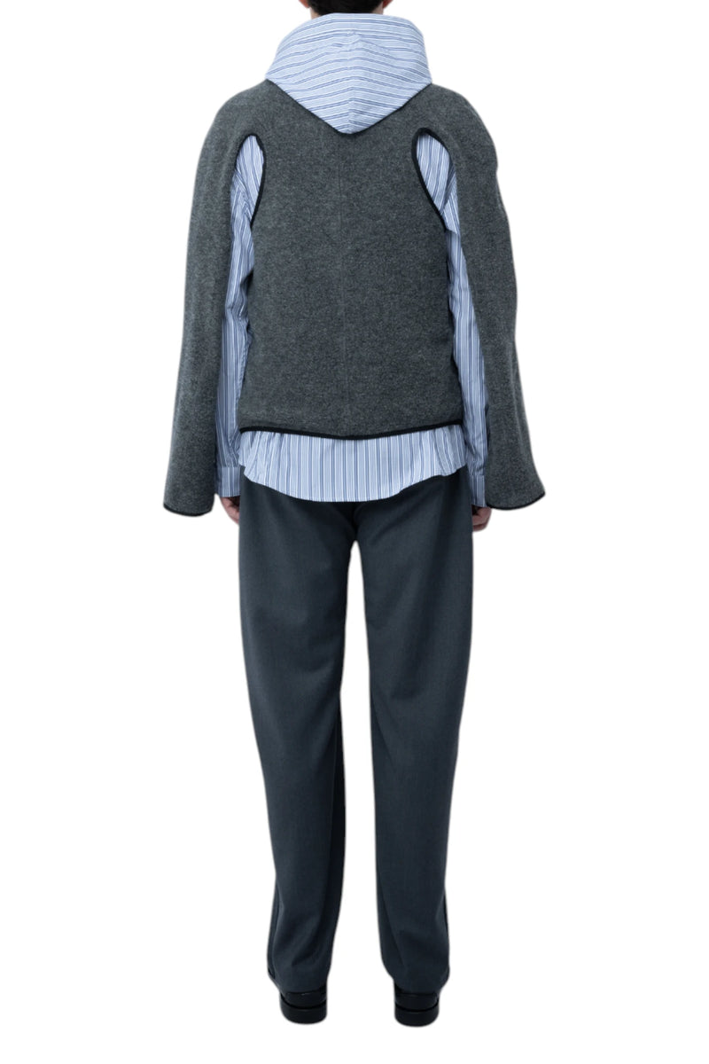 Saul Nash Fleece Cut-Out Flight Zip-Up