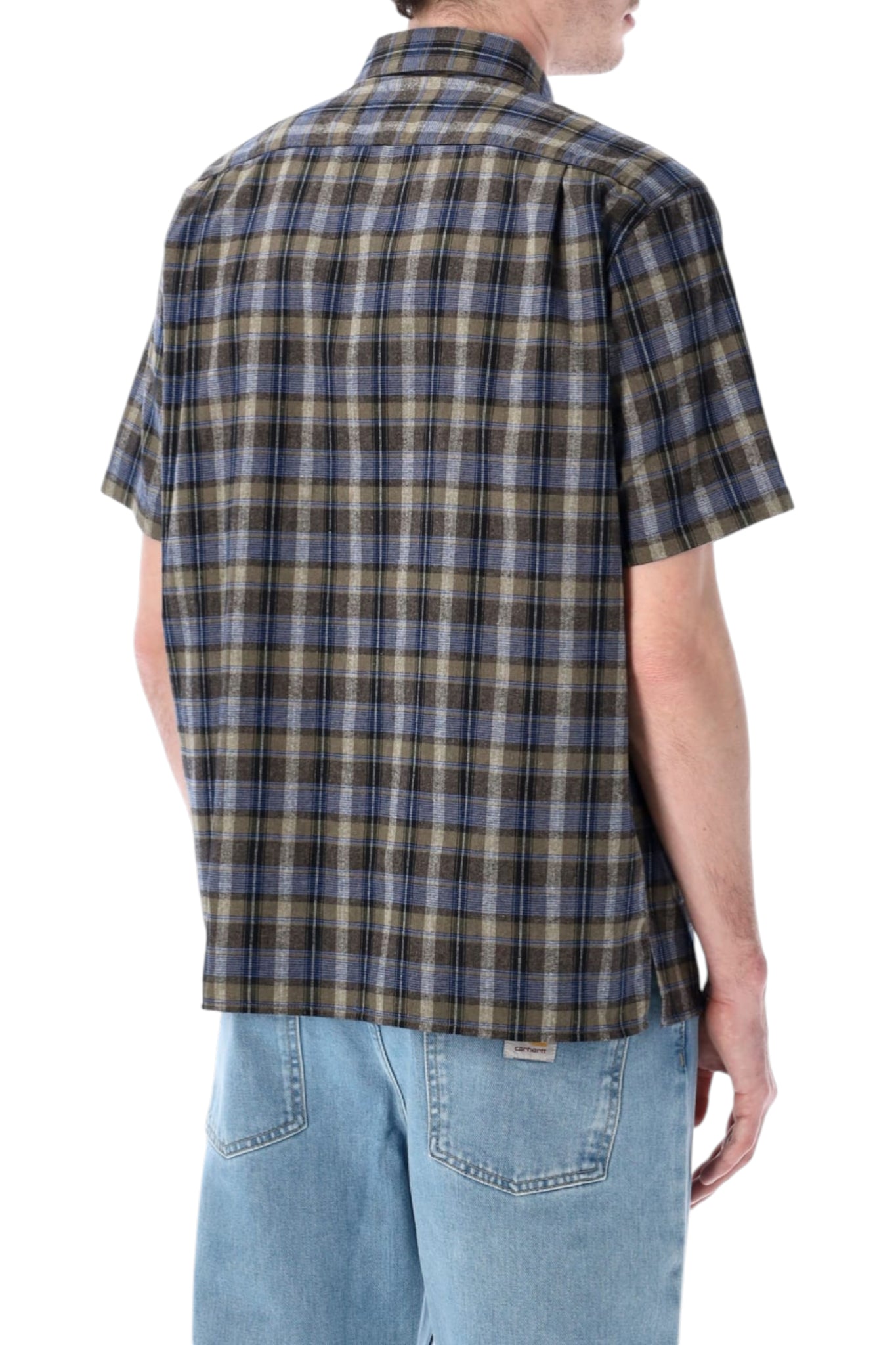 ERL Grey Check Short Sleeve Shirt