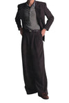 ERL Nylon Pleated Suit Trousers
