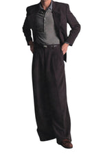 ERL Nylon Pleated Suit Trousers