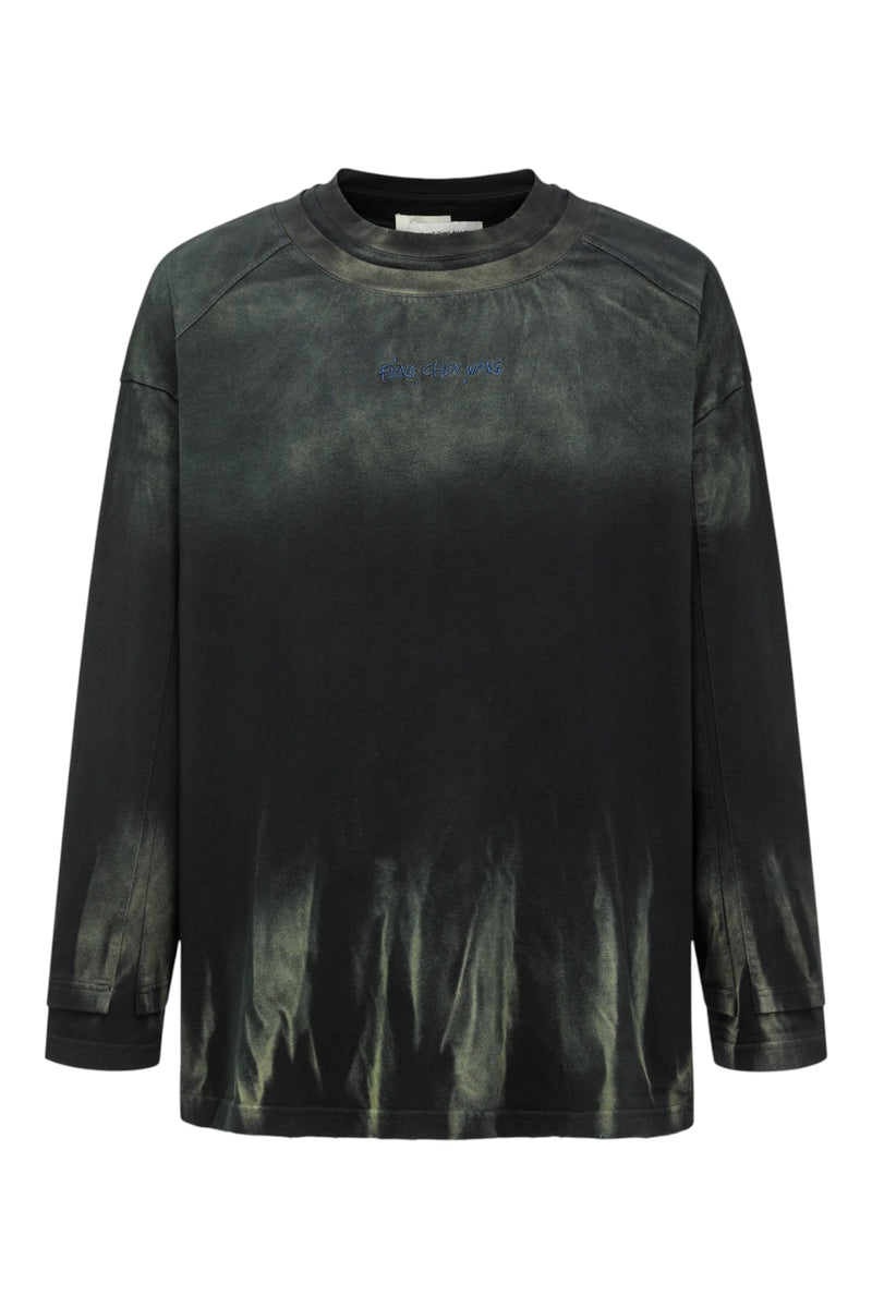 Feng Chen Wang Gradient Tie Dye Long Sleeve T-shirt