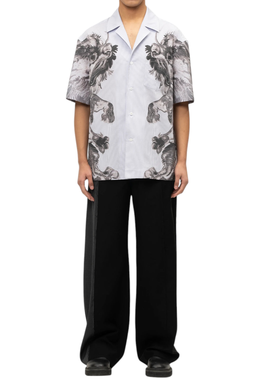 Feng Chen Wang Creature Printed Short Sleeve Shirt