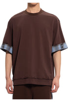 Feng Chen Wang 2 In 1 Brown Short Sleeve With Check