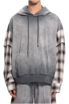 Feng Chen Wang 2 In 1 Hoodie With Check Sleeve