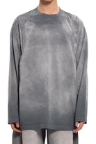 Feng Chen Wang 2 In 1 Long Sleeve Tee In Washed Jersey