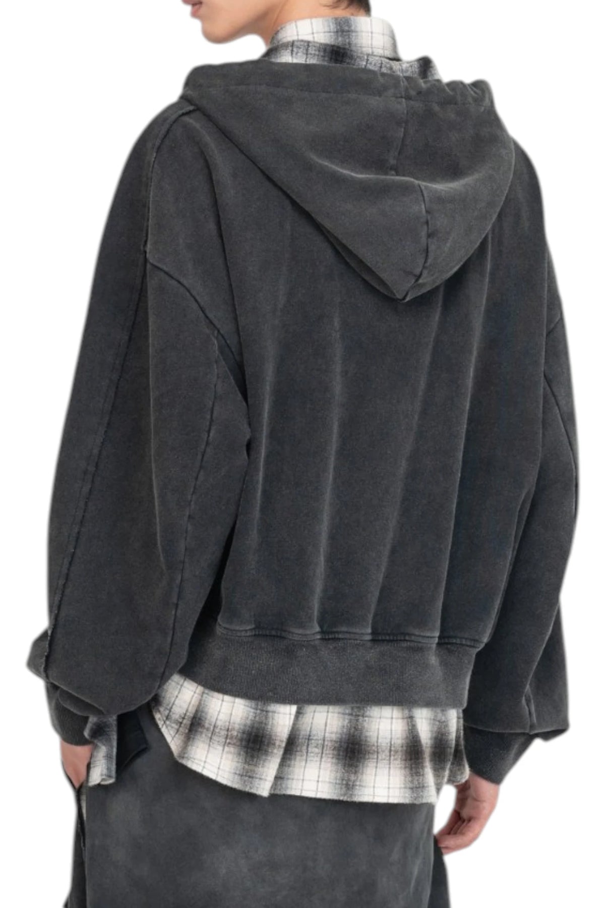 Feng Chen Wang Black Two-In-One Hoodie