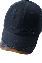 Feng Chen Wang Navy Plaid-Panel Baseball Cap